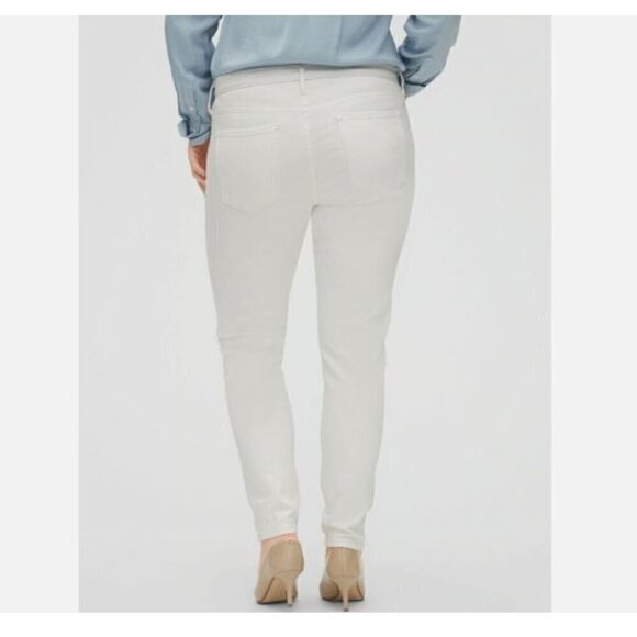 Banana Republic Mid Rise Sculpt Skinny Jeans Stay White Size 6/28 PETITE RT$90 - Picture 6 of 6